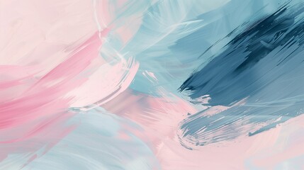 Elegant minimalist abstract art with soft brush strokes in pastel colors for a delicate and modern wallpaper design.