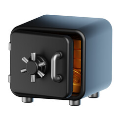 Safe Box 3D Icon