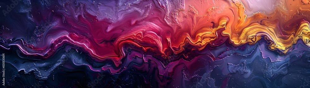Poster generative abstract patterns captivating expressions of artificial intelligence
