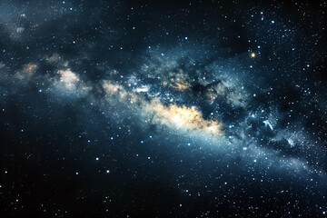 Fototapeta premium Abstract nebula illustration with a dreamy and ethereal feel