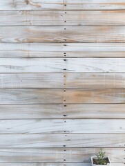 Obraz premium Rustic White Wooden Plank Wall Background.