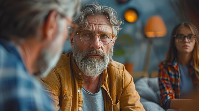 Peer support group meeting