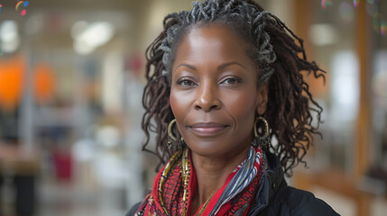 dedicated compassionate Female African American teacher nurturing young mind patience wisdom creativity empathy she creates supportive learning environment where every student feel valued empowered re