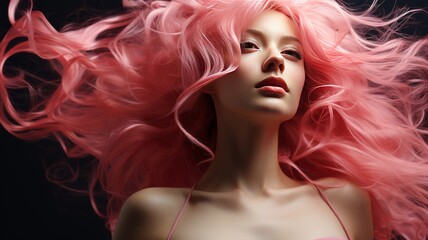 Fototapeta premium woman with hair