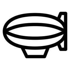 dirigible line icon  vector illustration isolated on white background © Suryo