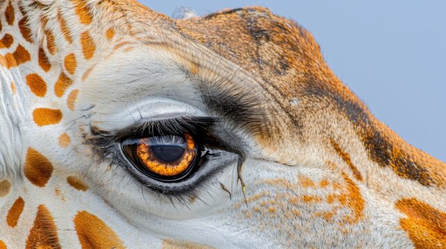 an orange iris center, a brown upper limbus
