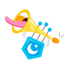 Eid Celebration Flat Stickers