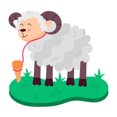 Eid Day Flat Style Stickers
