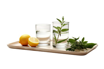 Citrus Serenade on White or PNG Transparent Background.