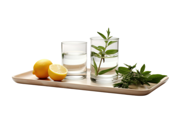 Citrus Serenade on White or PNG Transparent Background.