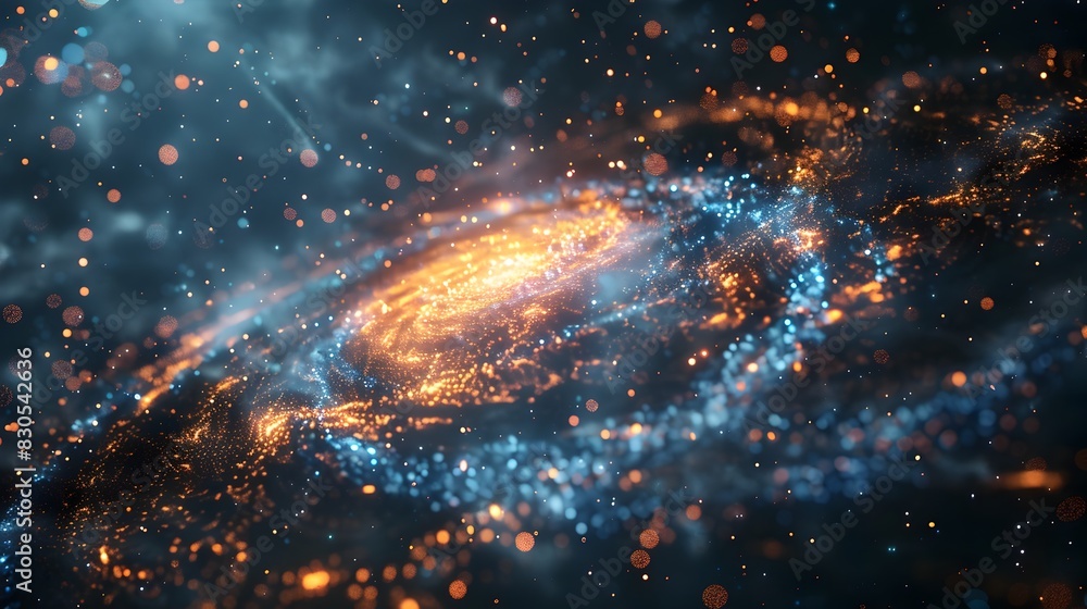 Poster cosmic insights deep learning analyzes astronomical data to predict celestial events