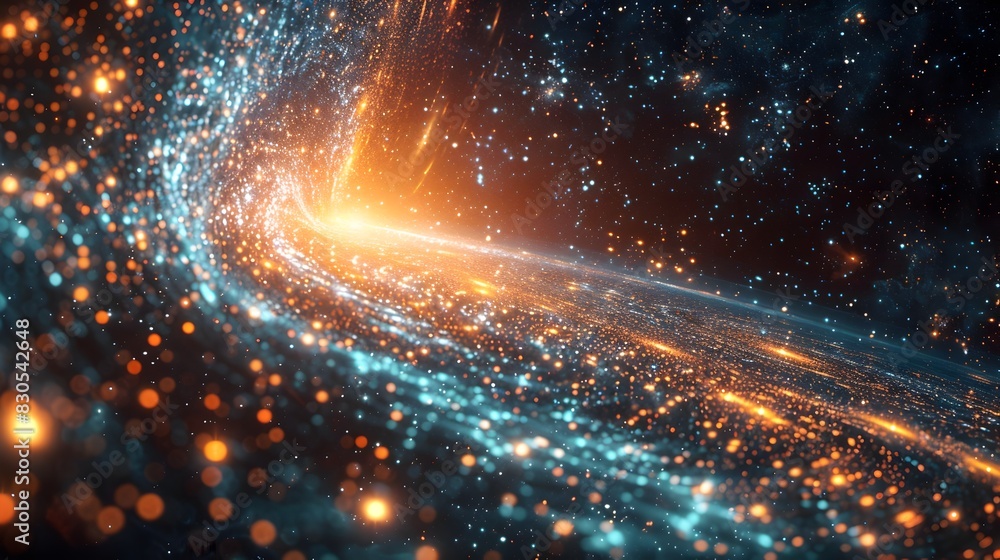Poster cosmic innovations predicting celestial events through digital analysis