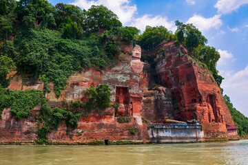 The Giant Leshan Buddha, in the southern part of Sichuan, China, near the city of Leshan, is the...