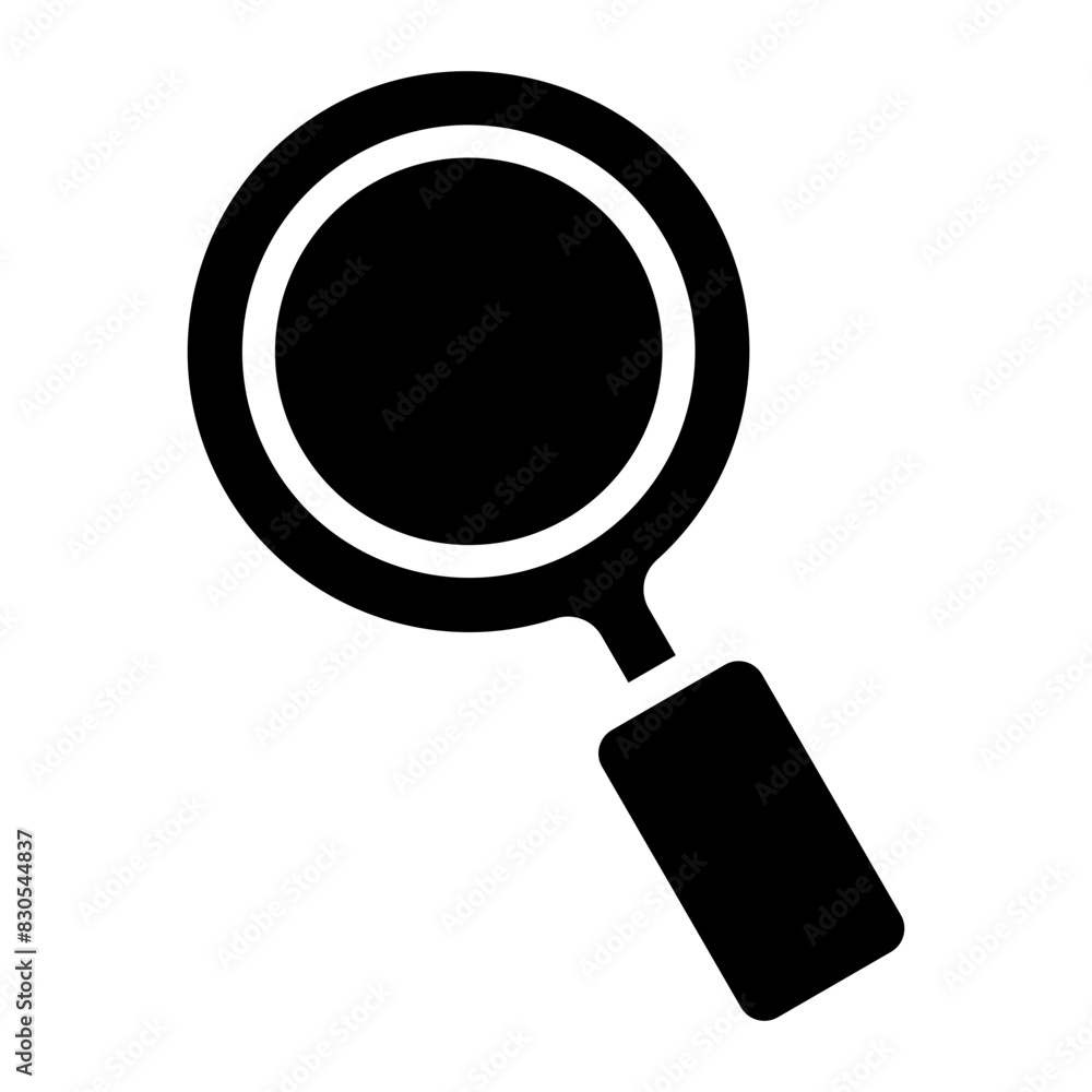 Poster magnifying glass glyph icon