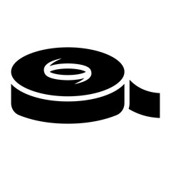 paper tape glyph icon