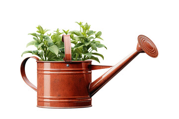 The Enchanted Watering Can: A Plants Magical Transformation. on White or PNG Transparent Background.