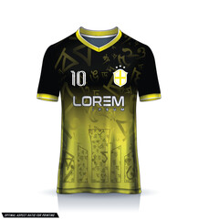 Soccer jersey template sport t shirt design