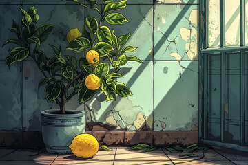 pixel art,lemon ,floor,game design