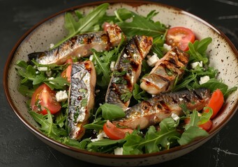 Fresh Mediterranean Salad for Healthy Eating Generative AI