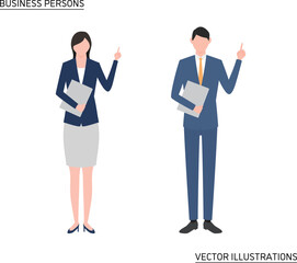 指差しするビジネスパーソン