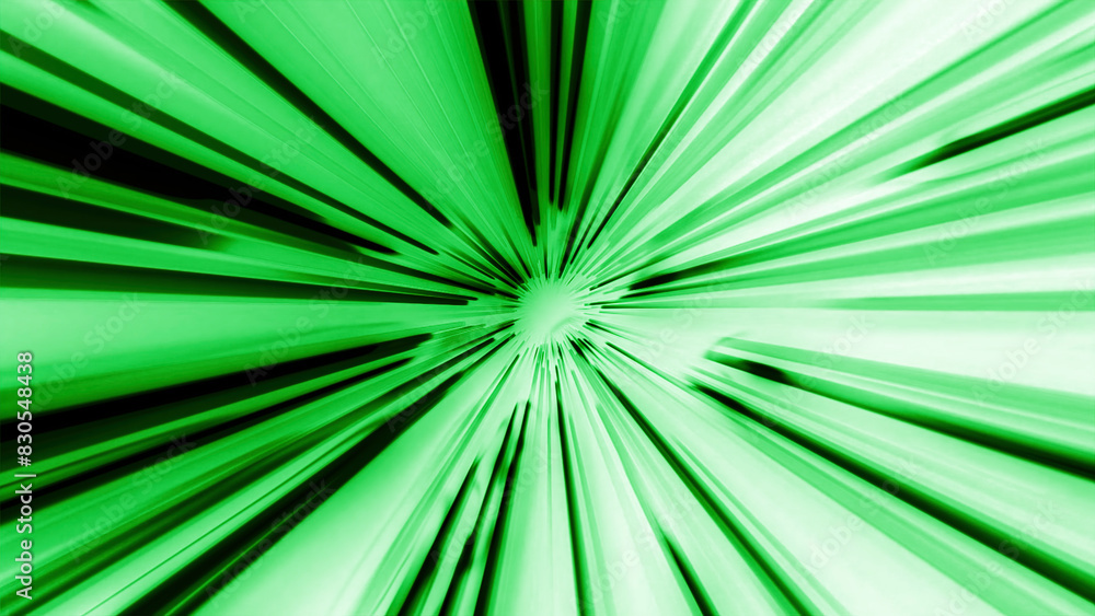 Poster cyber jump in colorful ray tunnel. motion. moving tunnel with lines of velocity in space. psychedeli