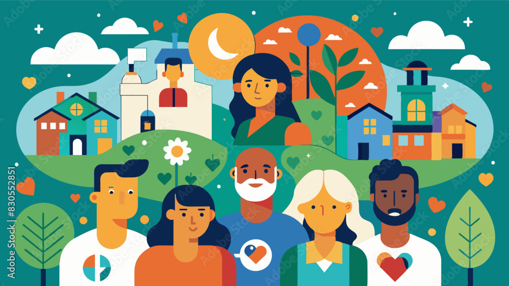 Poster each resident brings their own personal touch to the mural whether it be their favorite color or a h