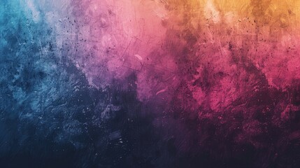 Obraz premium Vibrant abstract color gradient banner design with dark grainy texture and space for text