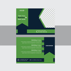 Creative corporate business Modern postcard design.