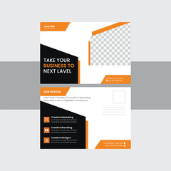 Corporate Postcard or Eddm postcard design template.