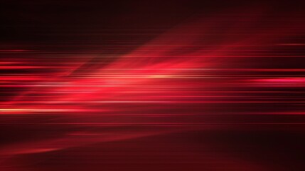 Fototapeta premium Abstract Red Light Streaks - Generative AI
