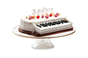 Melodic Sweetness on White or PNG Transparent Background.