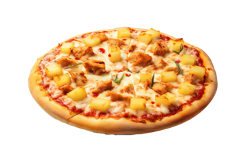 Cosmic Creation: A Pizza Odyssey on White or PNG Transparent Background.