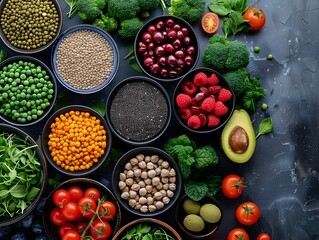 Diverse Array of Nutrient Dense Foods for a Balanced and Healthy Diet