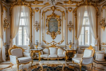 Luxurious palace interior