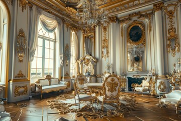 Fototapeta premium Luxurious palace interior
