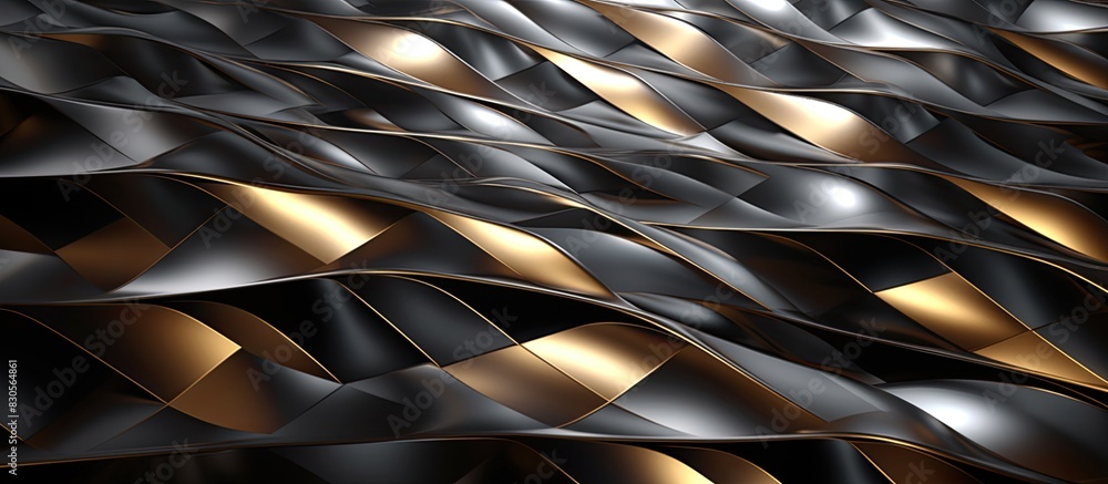 Poster Detail of a textured metallic patterned background featuring a captivating copy space image