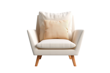 Serene Haven: A White Chairs Dream on White or PNG Transparent Background.