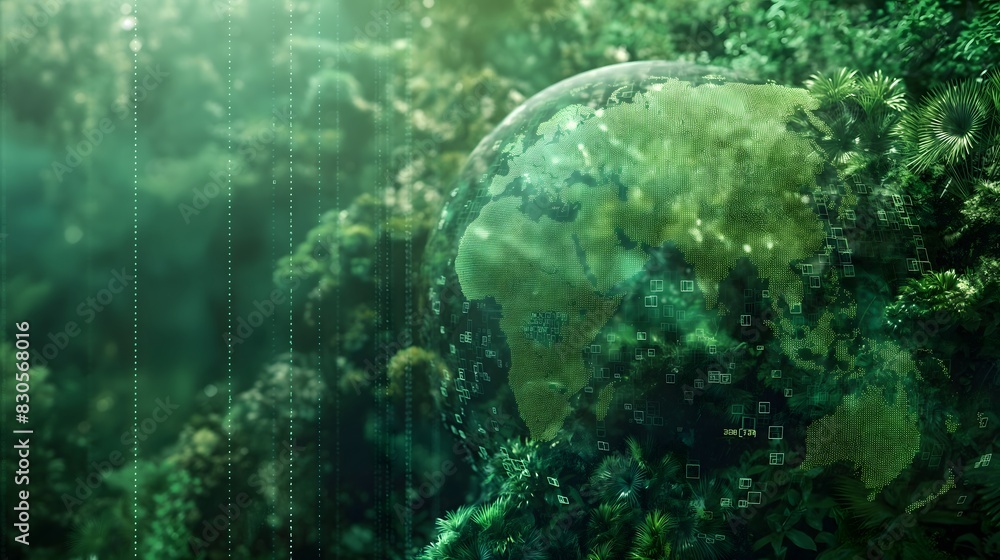 Aufkleber 10. green data revolution: exploring how ai and big data analytics are transforming environmental re