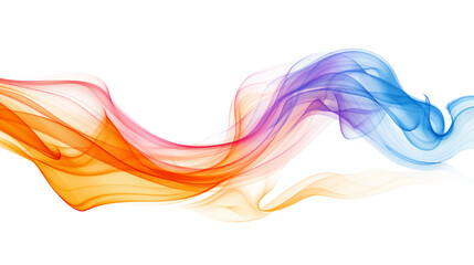 colorful smoke, Colorful Abstract beautiful wave isolated on transparent background