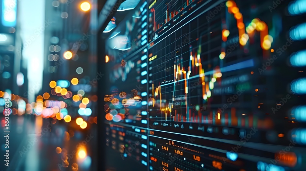 Aufkleber real time trading dashboard with dynamic market data analytics for financial management and investme