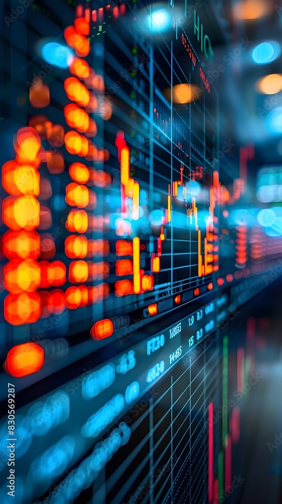Poster automated trading algorithms optimizing financial decisions in digital finance management dashboard