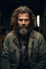 Obraz premium portrait of a fashionable man in a stylish dress