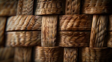 Close-up of Woven Texture, Generative AI