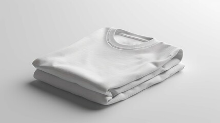 Stack of white t-shirts mockup