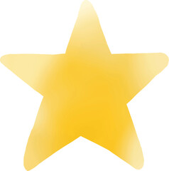 The bright yellow star with five-pointed limbs..eps