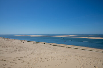 french Dune of Pilat tallest sand dune in Europe in La Teste-de-Buch Arcachon Bay in France