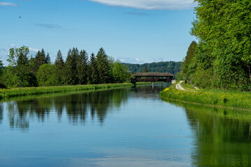 Br&uuml;cke &uuml;ber den Isaokanal bei Egling