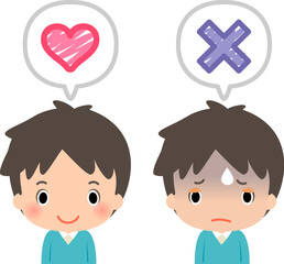 好き嫌いを表情に出した男性