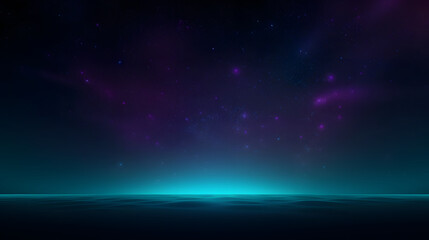 Obraz premium Digital dark green glitter starry sky abstract graphic poster background