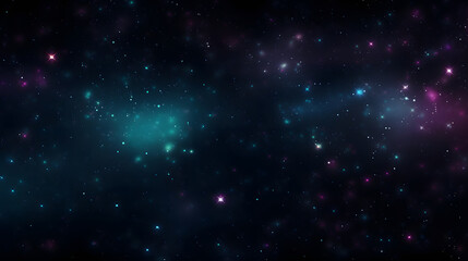 Fototapeta premium Digital dark green glitter starry sky abstract graphic poster background